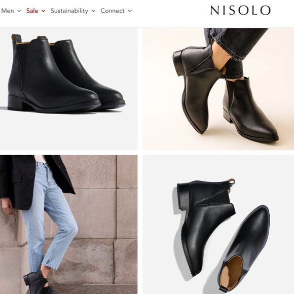 Nisolo Eva Everyday Chelsea Boot Black Women's 8.5 WORN ONCE - Picture 3 of 9